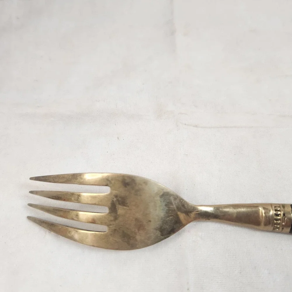 Pottery‎ Barn antique bronze rosewood flatware Dinner Fork thailand